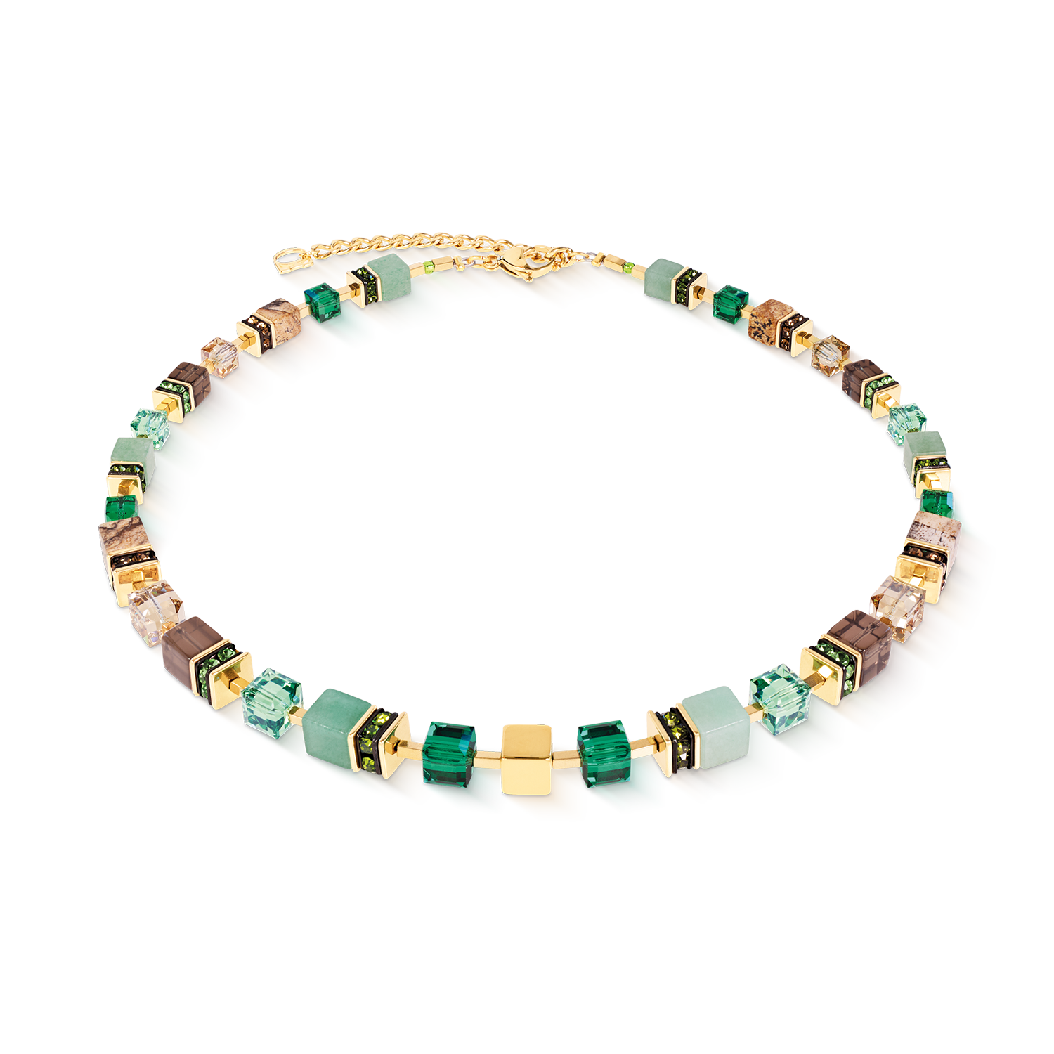 Collana GeoCUBE® Precious Statement Emerald Garden