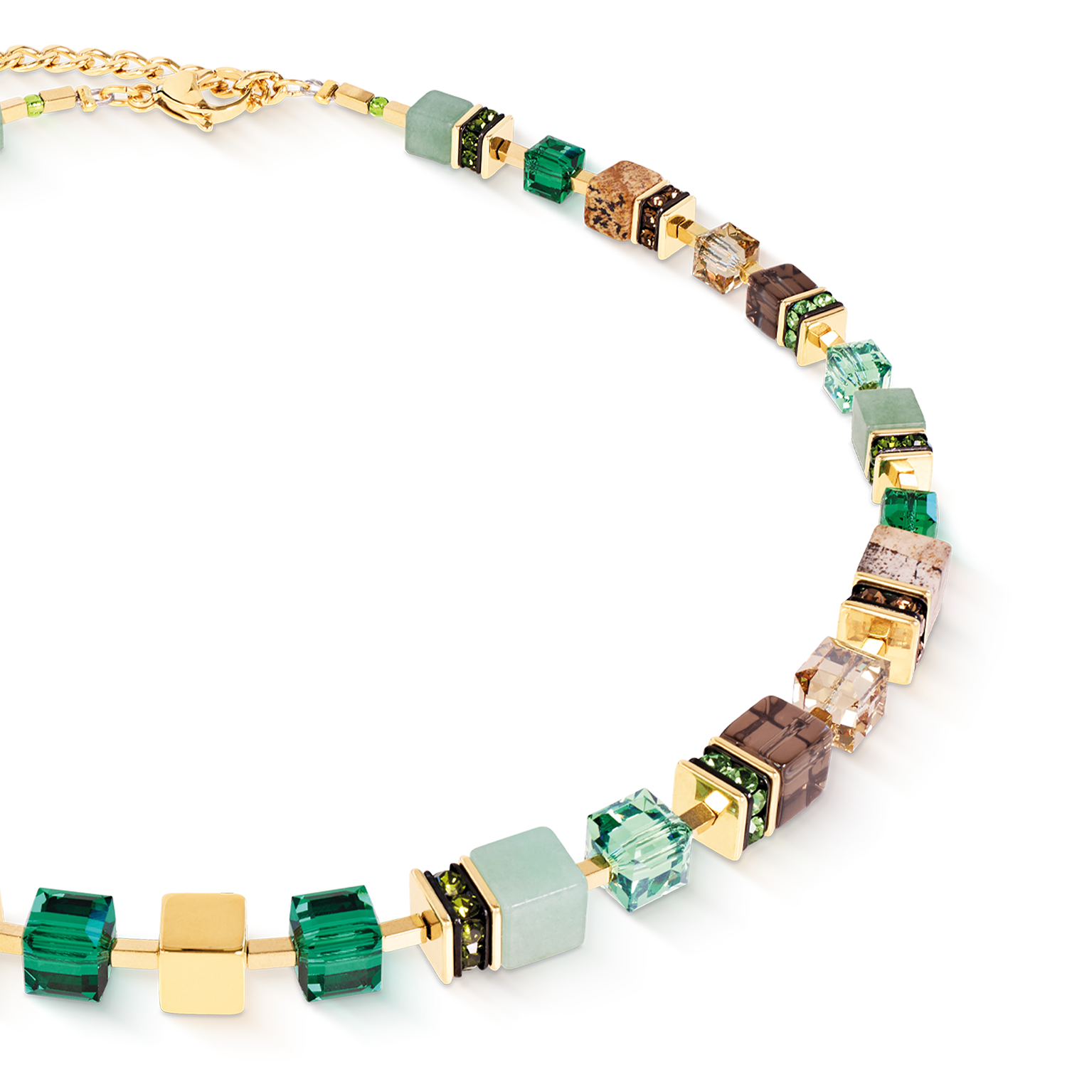 Collana GeoCUBE® Precious Statement Emerald Garden