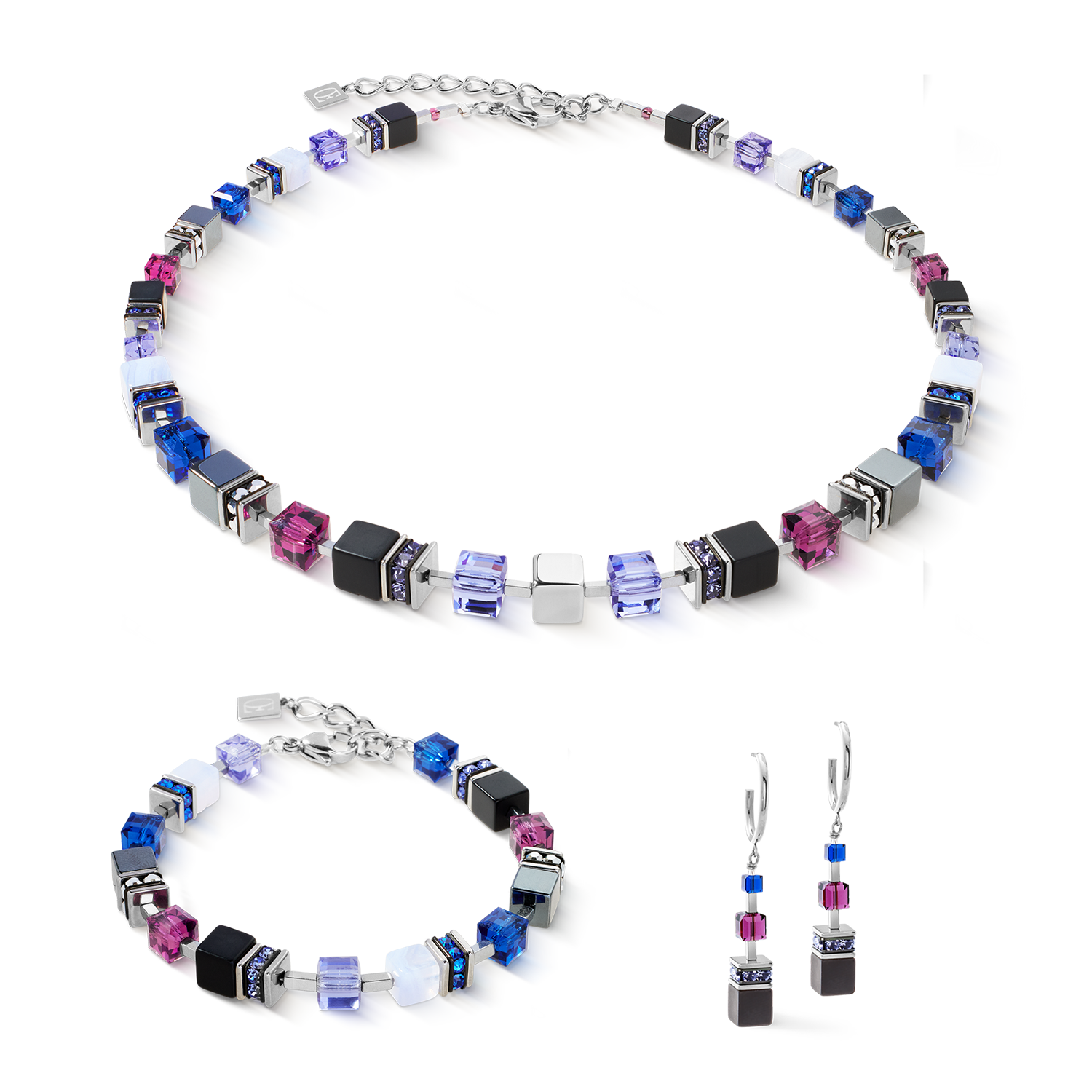 Collana GeoCUBE® Precious Statement Blue Moon