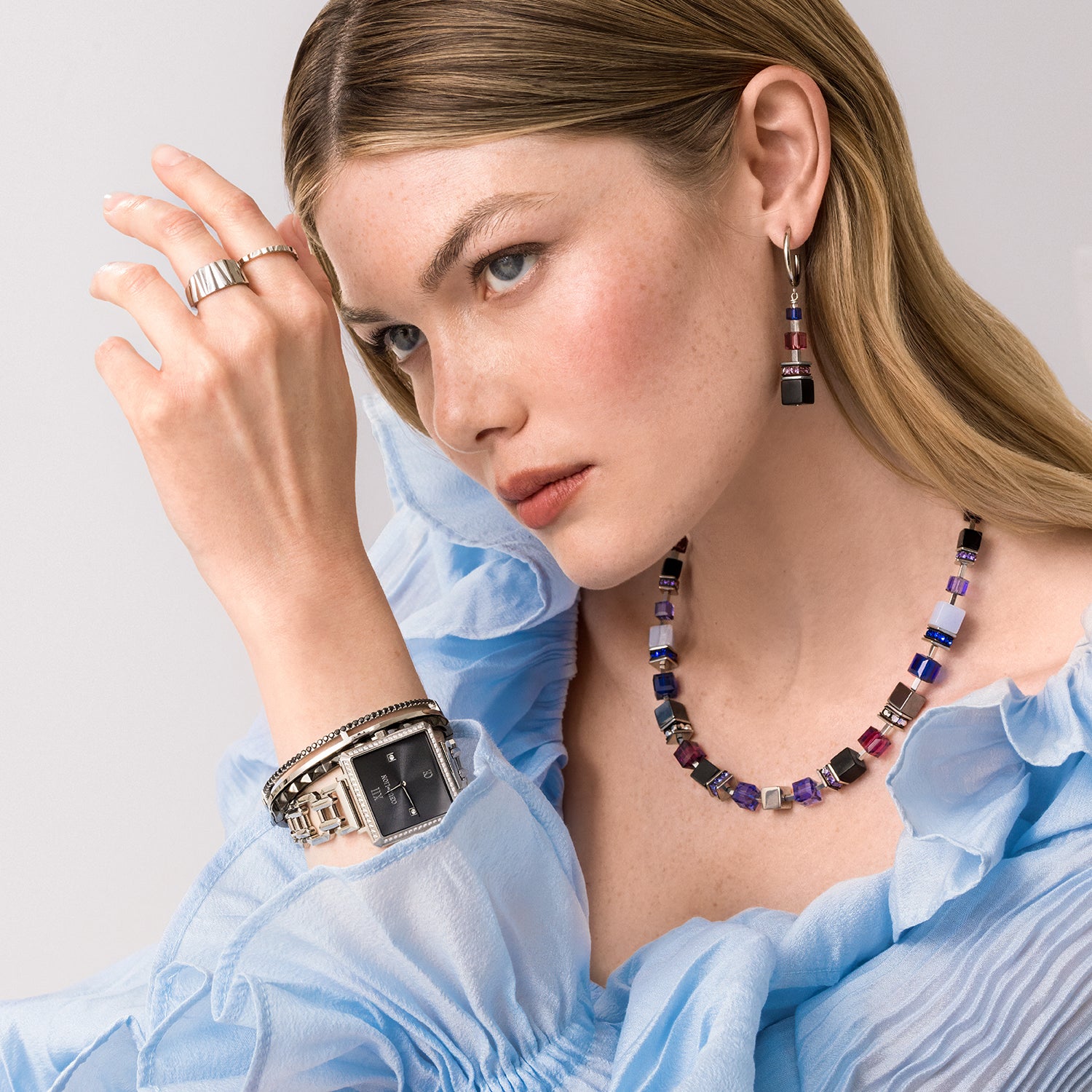 Collana GeoCUBE® Precious Statement Blue Moon