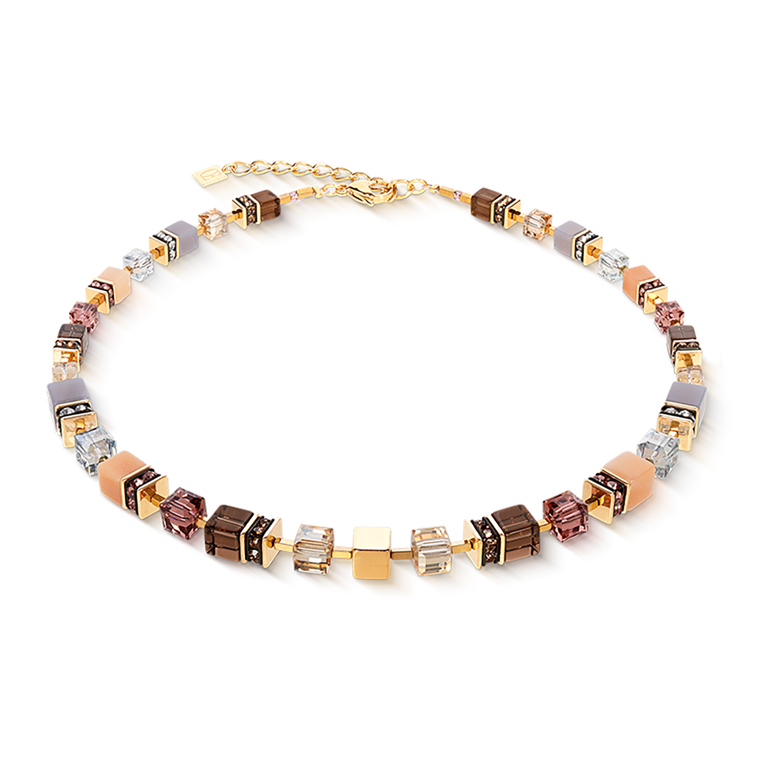 Collana GeoCUBE® Precious Statement golden Blush