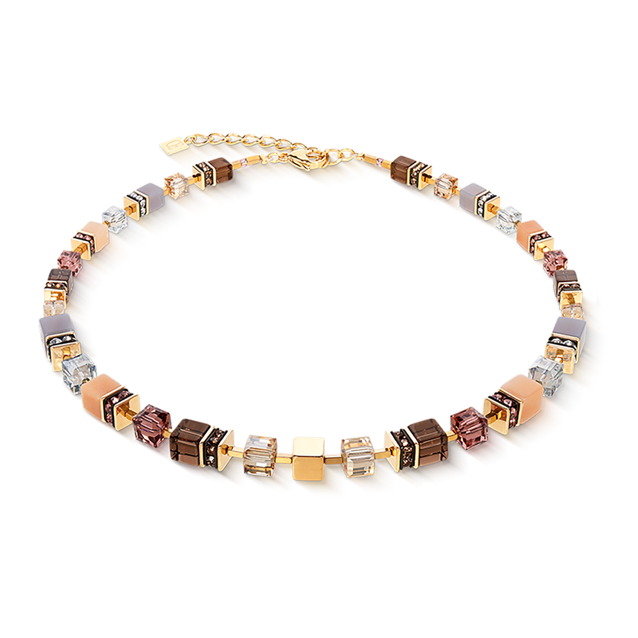 Collana GeoCUBE® Precious Statement golden Blush
