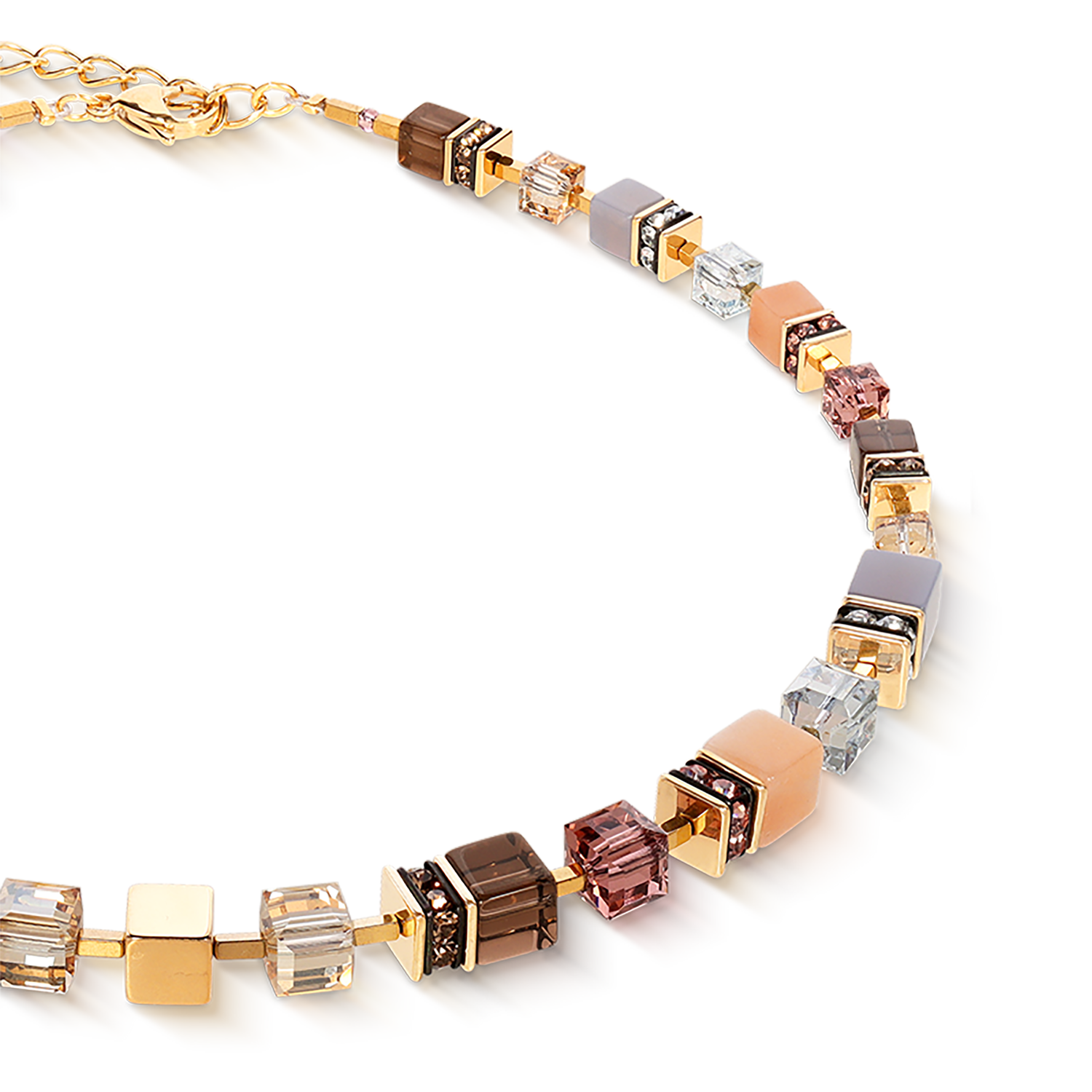 Collana GeoCUBE® Precious Statement golden Blush