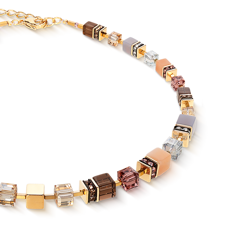 Collana GeoCUBE® Precious Statement golden Blush