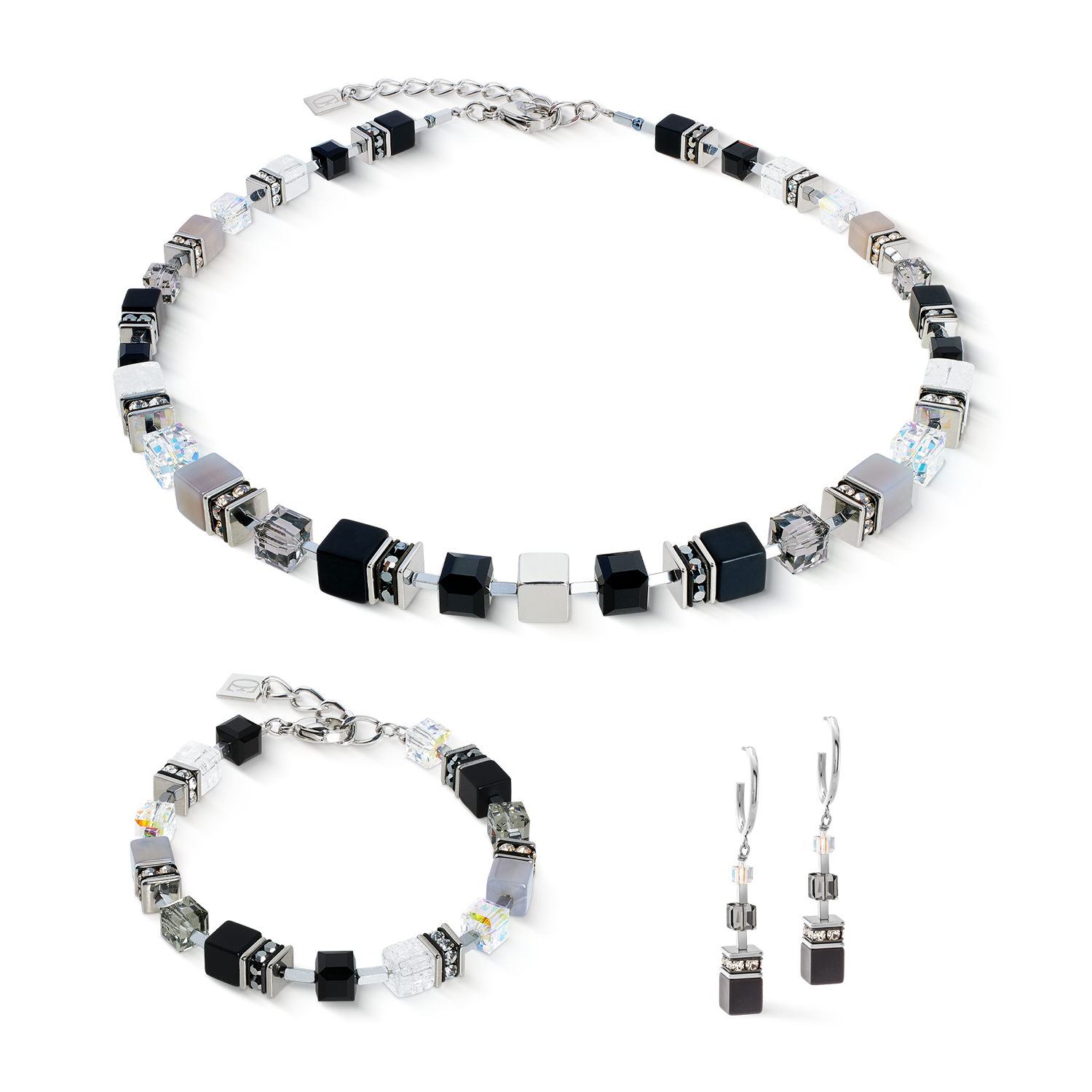 Orecchini GeoCUBE® Precious Statement Crystal Shadow