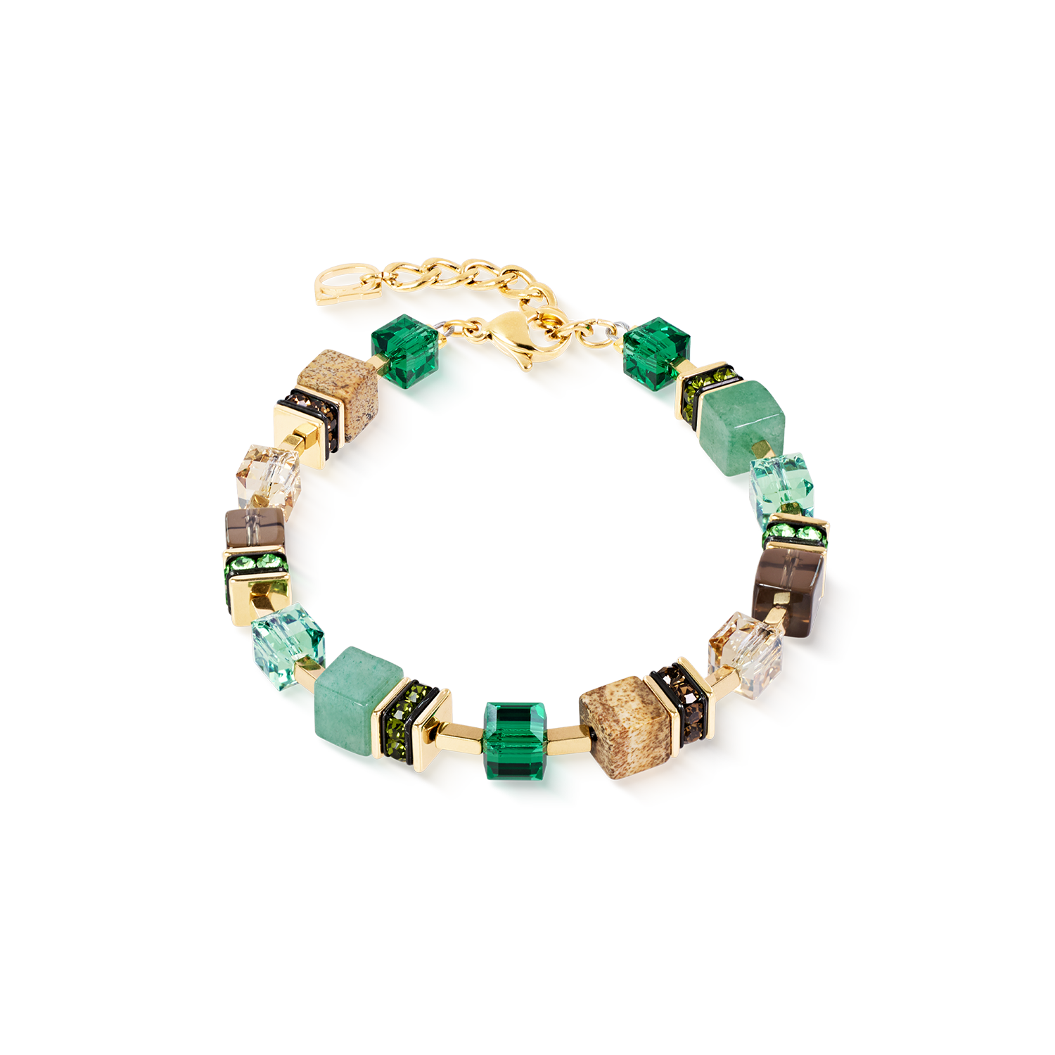 Bracciale GeoCUBE® Precious Statement Emerald Garden