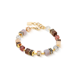 BraccialeGeoCUBE® Precious Statement golden Blush