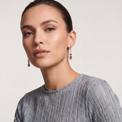 COEUR DE LION Orecchini GeoCUBE® Precious Grace Rose Smoke – indossato
