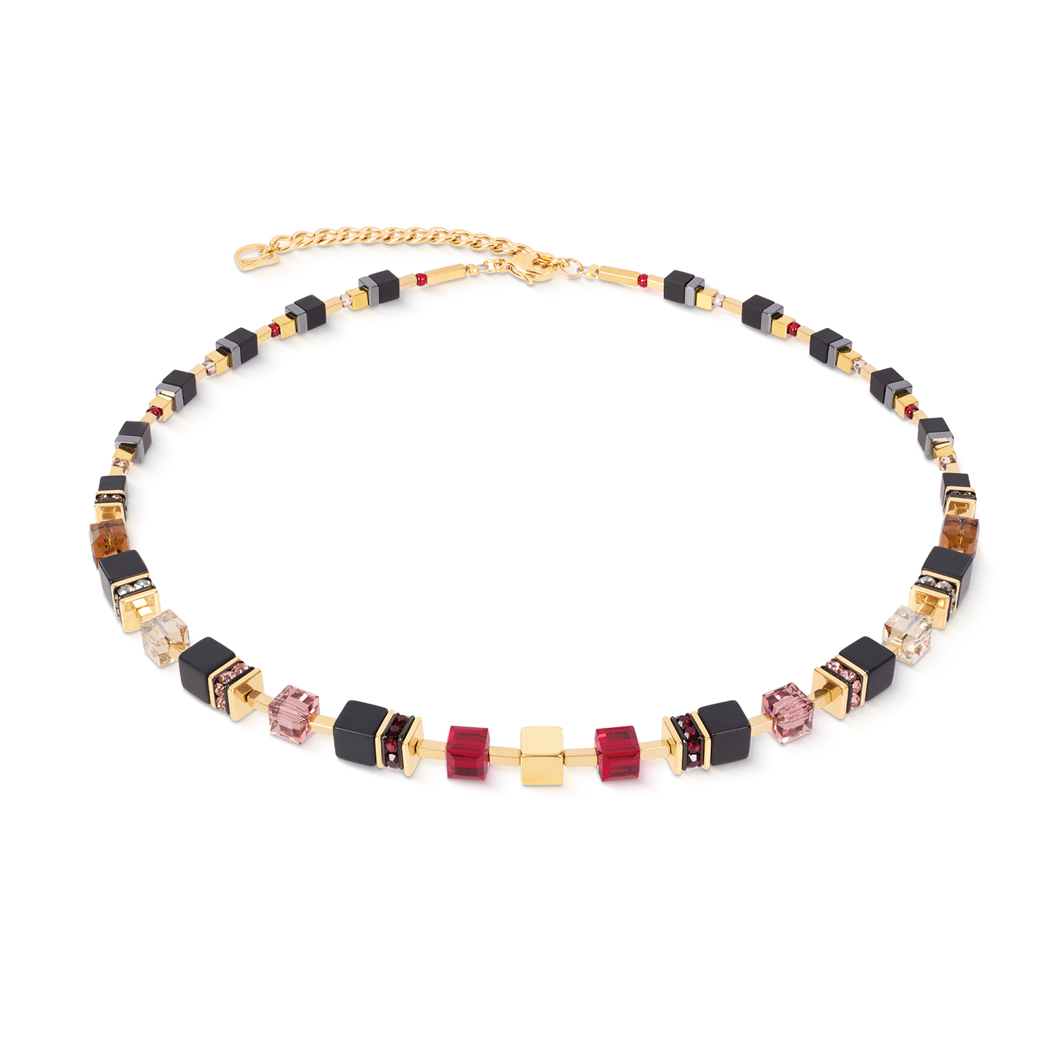 Collana GeoCUBE® Precious Classic Ruby Noir