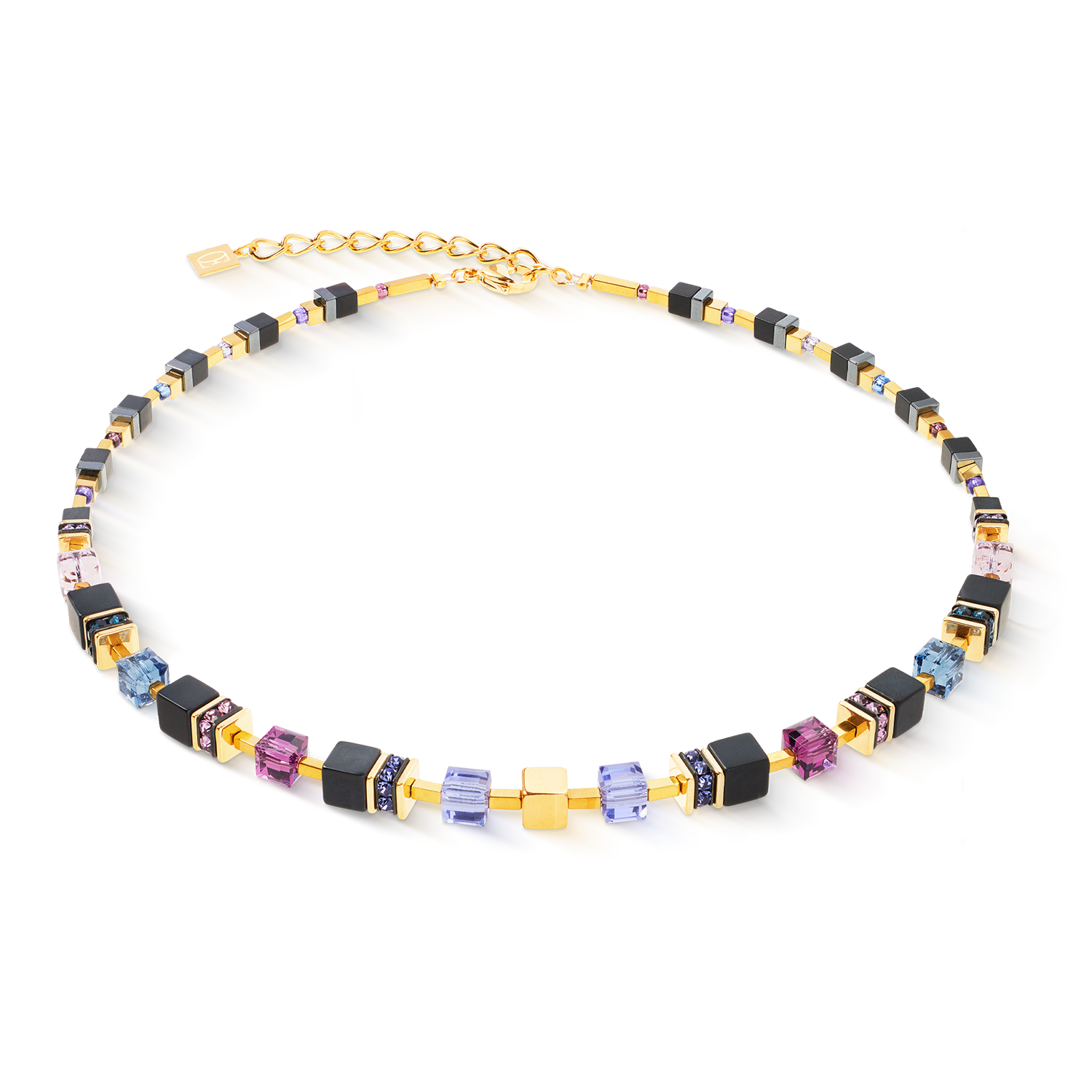 Collana GeoCUBE® Precious Classic Blue Moon oro