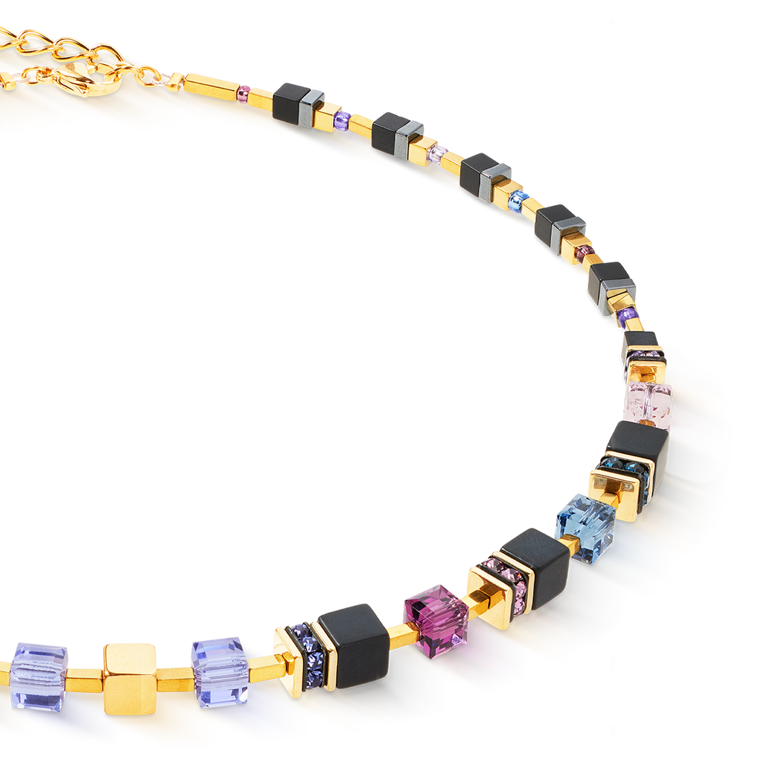 Collana GeoCUBE® Precious Classic Blue Moon oro