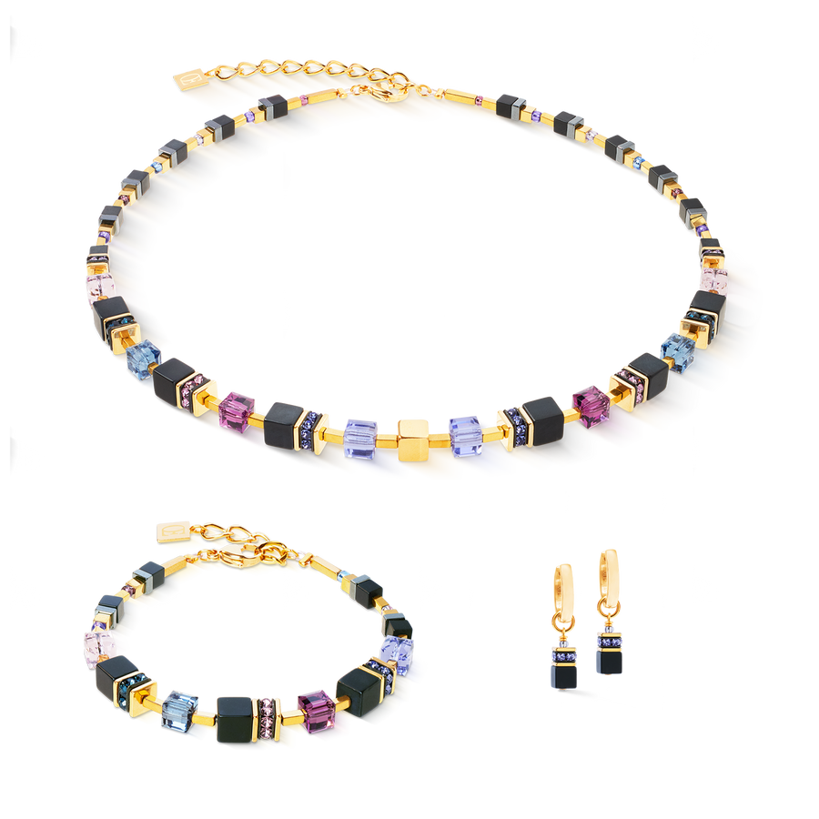 Collana GeoCUBE® Precious Classic Blue Moon oro