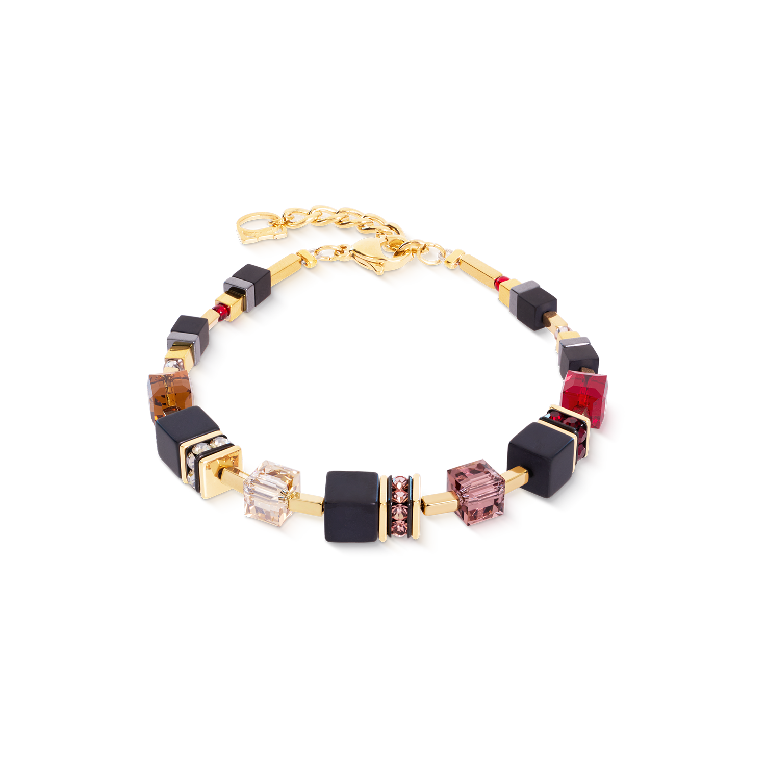 Bracciale GeoCUBE® Precious Classic Ruby Noir