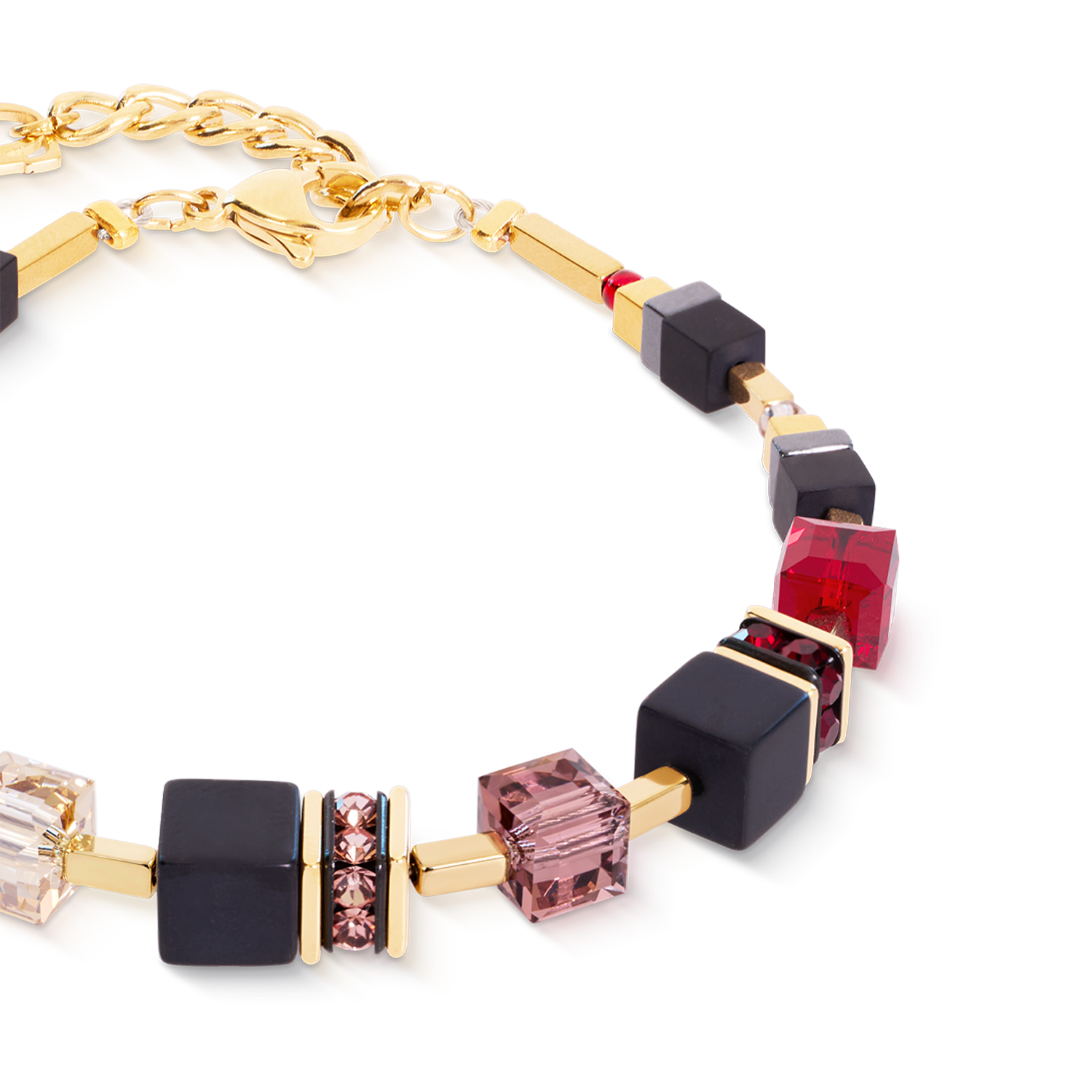 Bracciale GeoCUBE® Precious Classic Ruby Noir