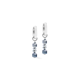 Creoli Wave Cube Flow argento-blu