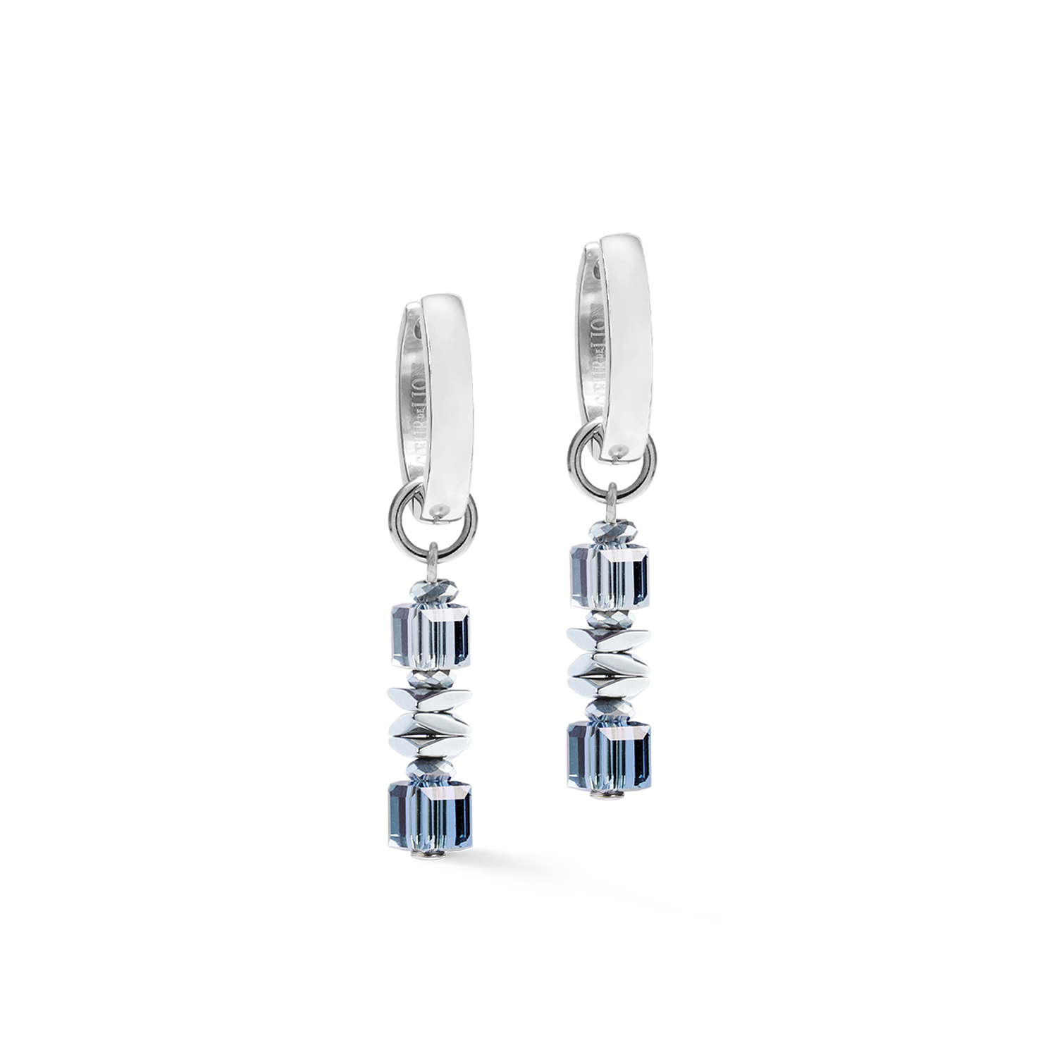 Creoli Wave Cube Flow argento-blu