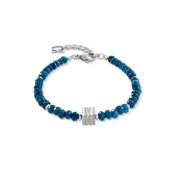Bracciale Wave Essence Navy Jade argento