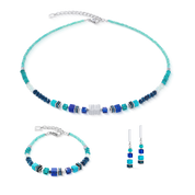Collana Wave Precious Flow argento-teal