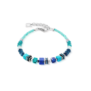 Bracciale Wave Precious Flow argento-teal
