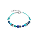 Bracciale Wave Precious Flow argento-teal