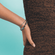 Bracciale Wave Precious Flow argento-teal
