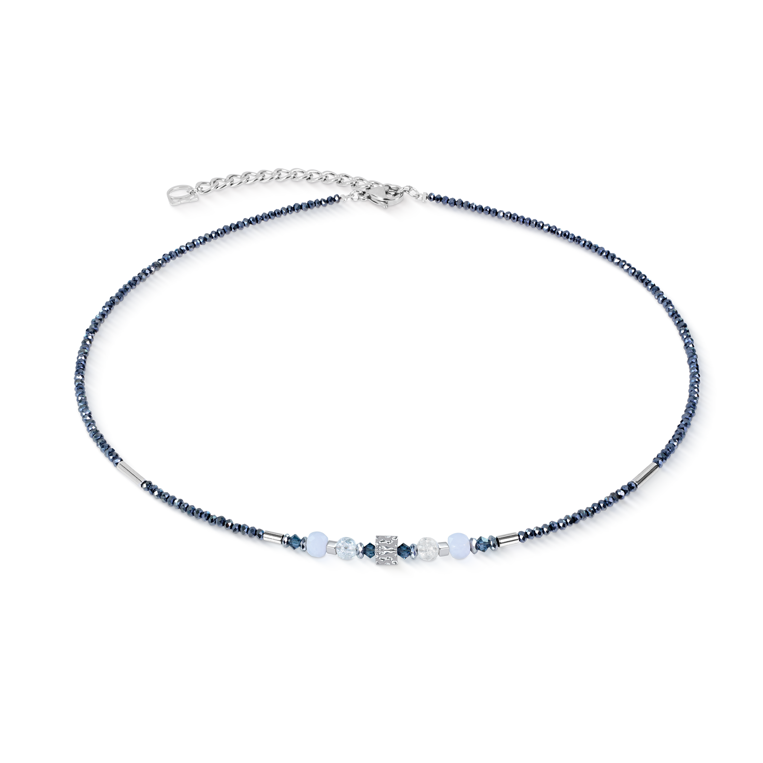 Collana Cube Balance Blue Mist