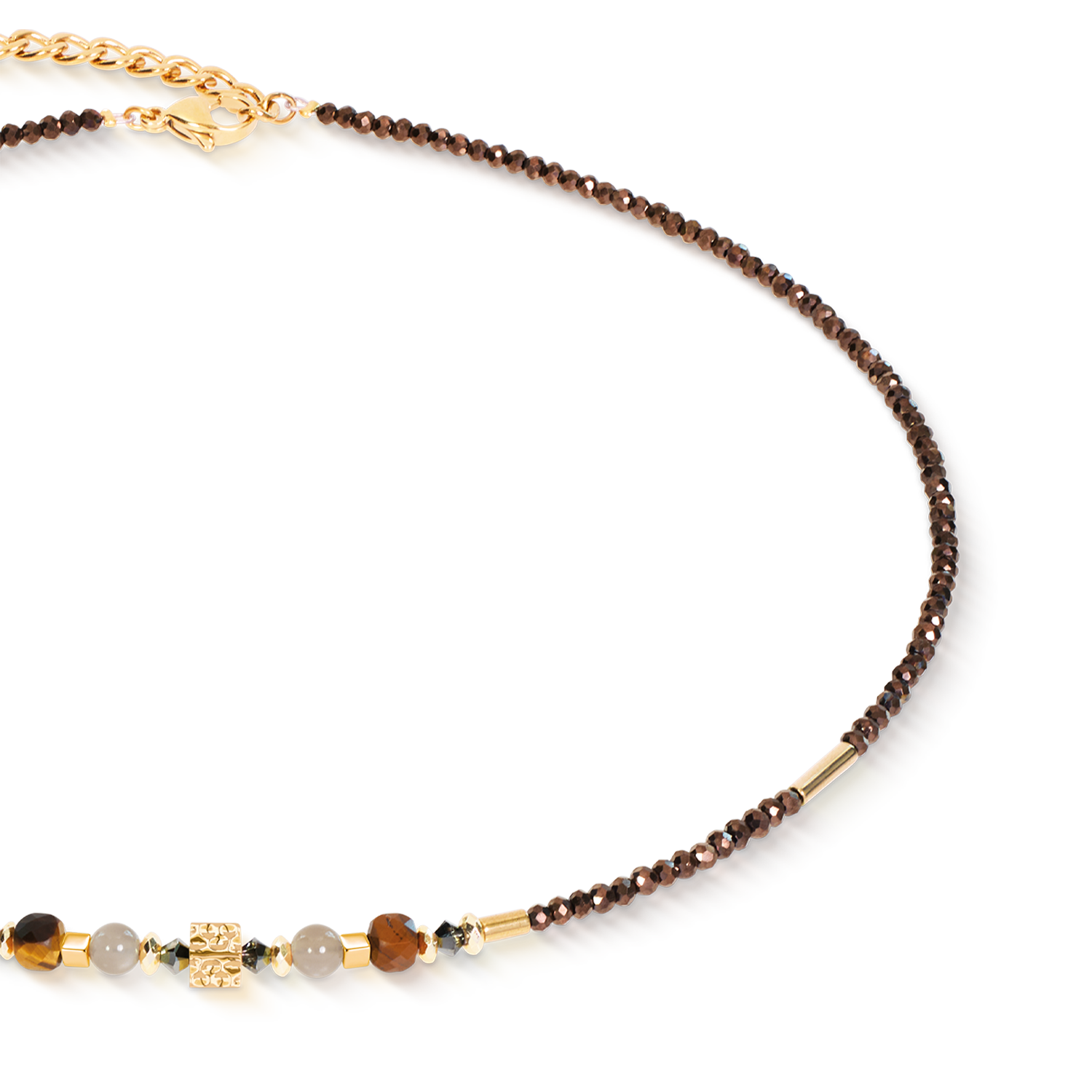 Collana Cube Balance Golden Hazel