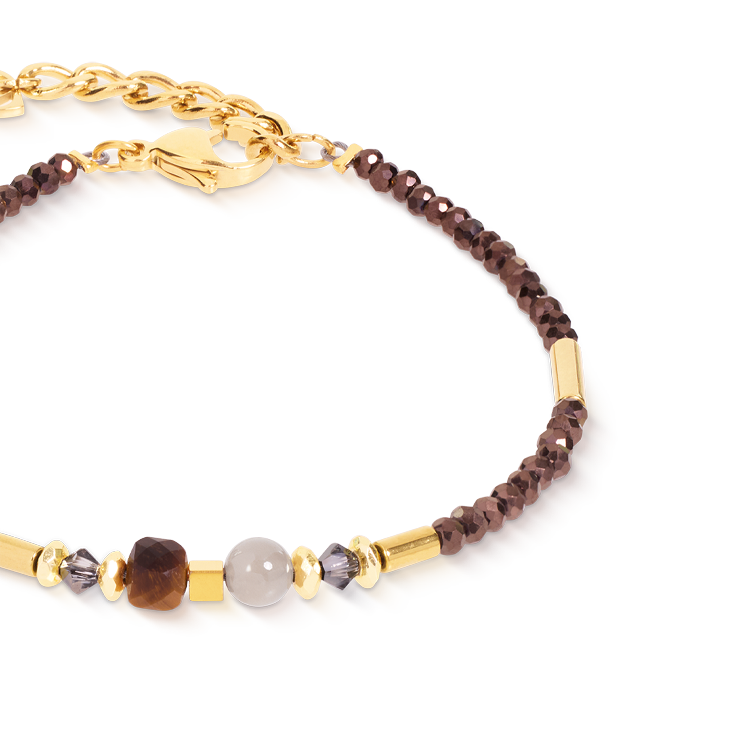 Bracciale Cube Balance Golden Hazel