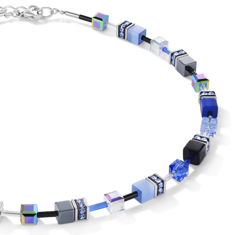 Collana GeoCUBE® blu cobalto