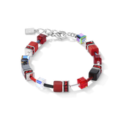 Braccialetto GeoCUBE® rosso-ematite