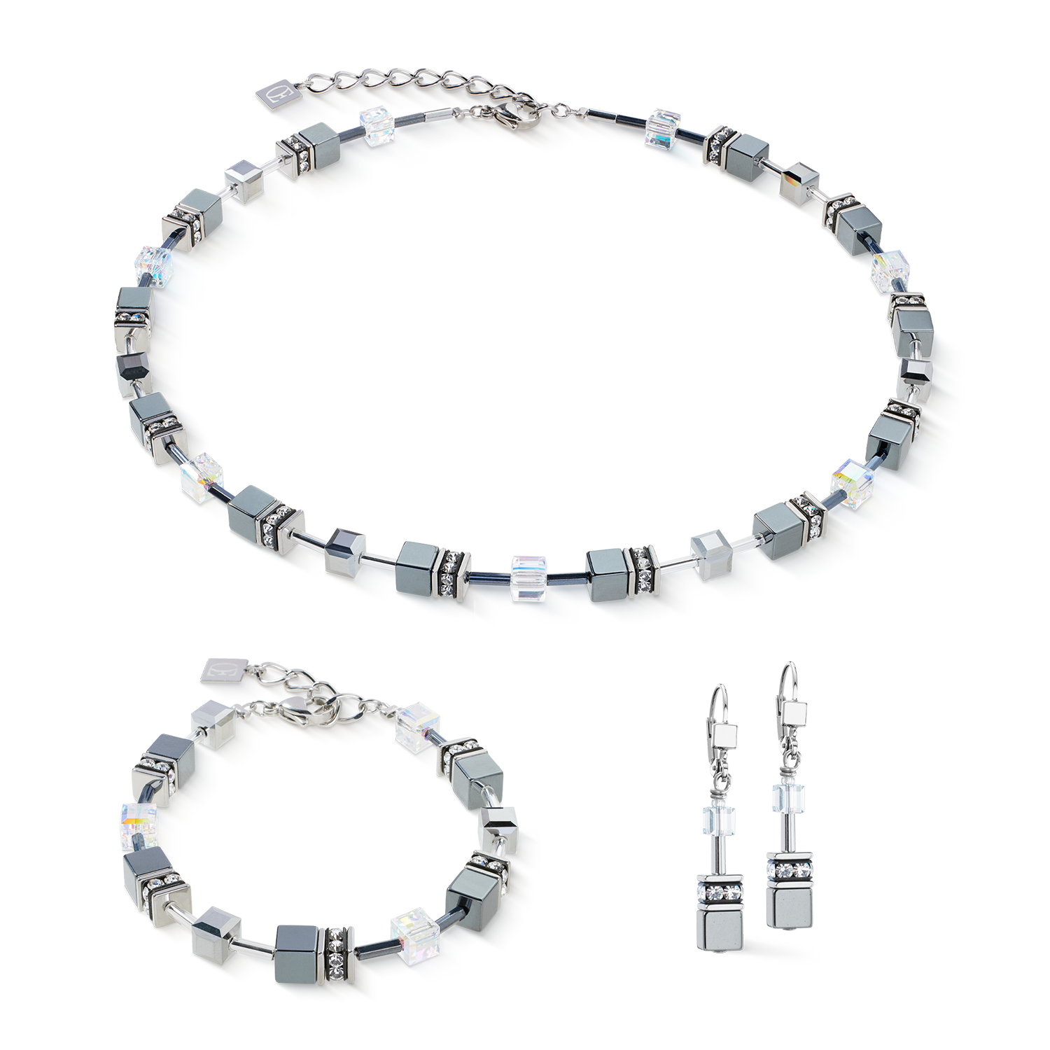 Orecchini GeoCUBE® platinum