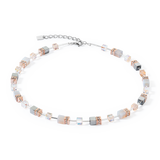 Collana GeoCUBE® Iconic Precious oro rosa-pesca