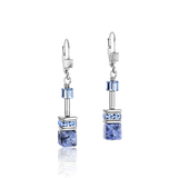 Orecchini GeoCUBE® sodalita ed ematite blu