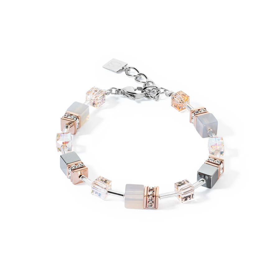 Bracciale GeoCUBE® Iconic Precious oro rosa-pesca