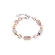 Bracciale GeoCUBE® Agata & Ematite grigio-oro