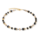 Collana GeoCUBE® onice nero-oro