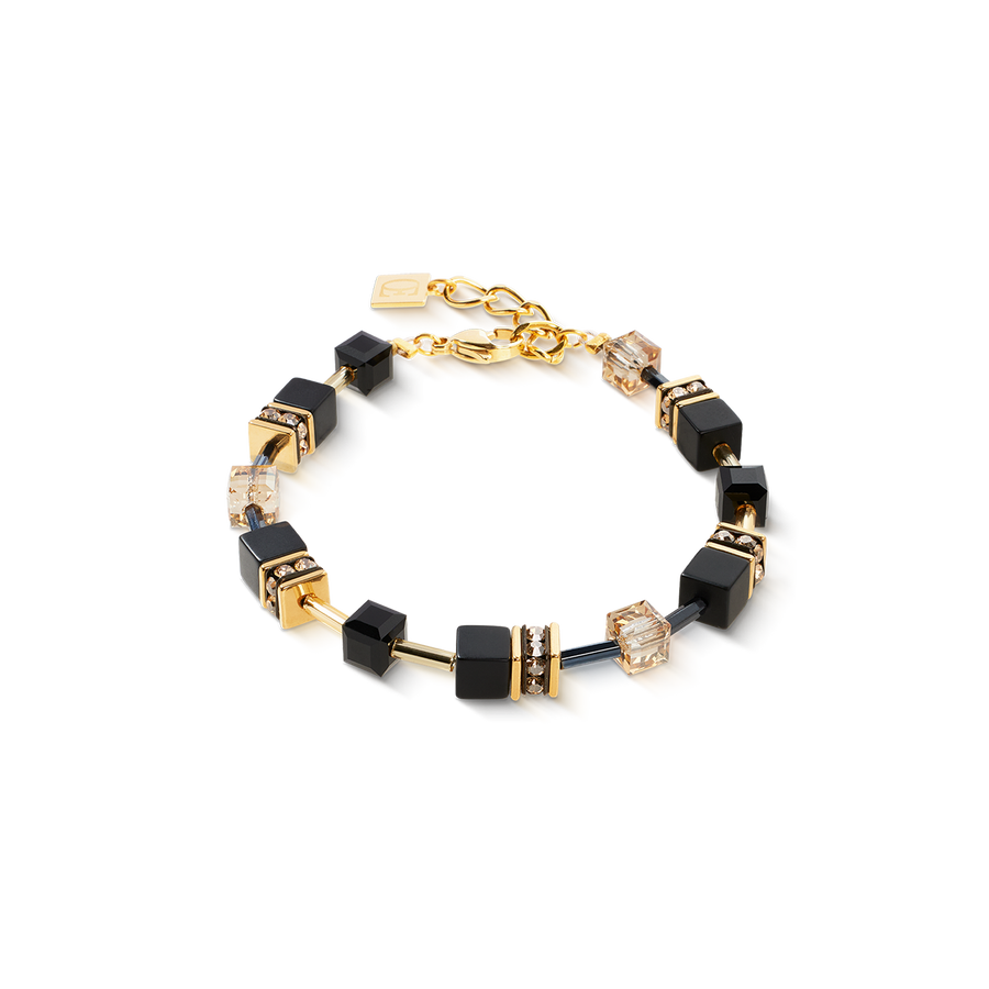 Bracciale GeoCUBE® onice nero-oro