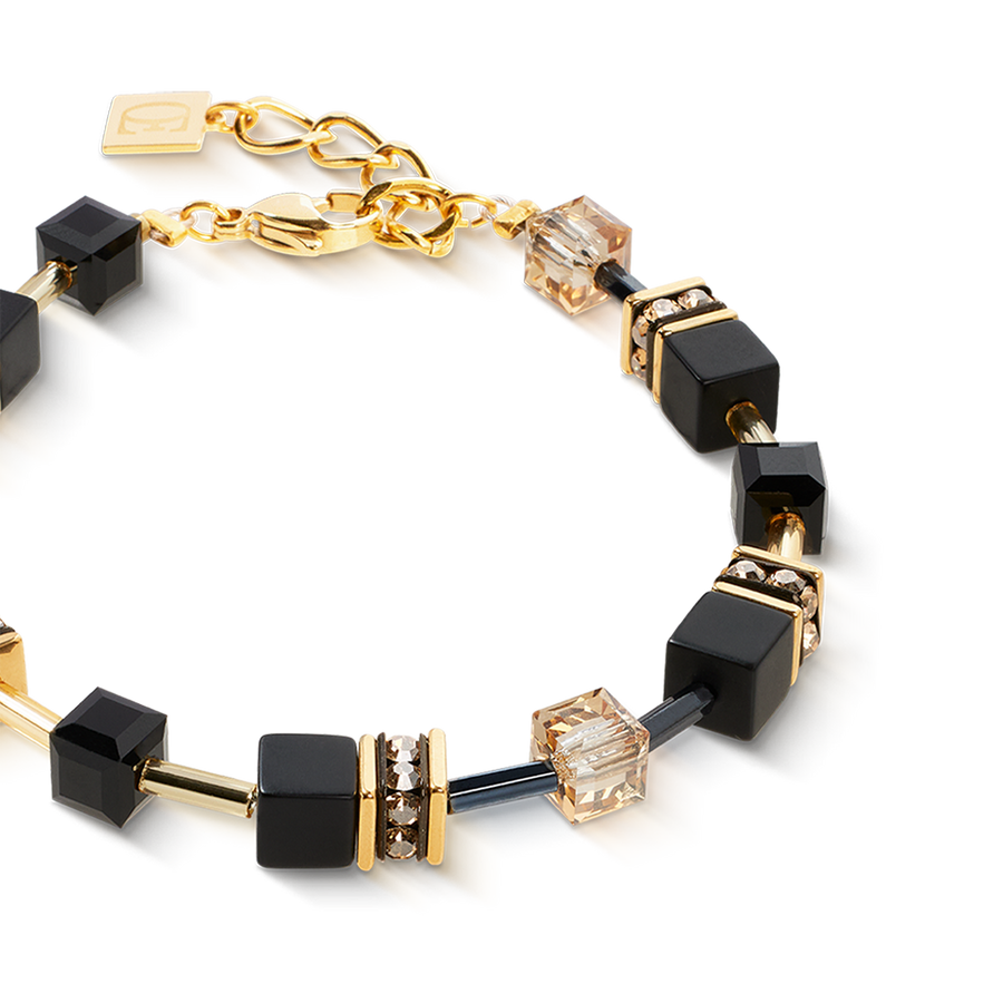 Bracciale GeoCUBE® onice nero-oro