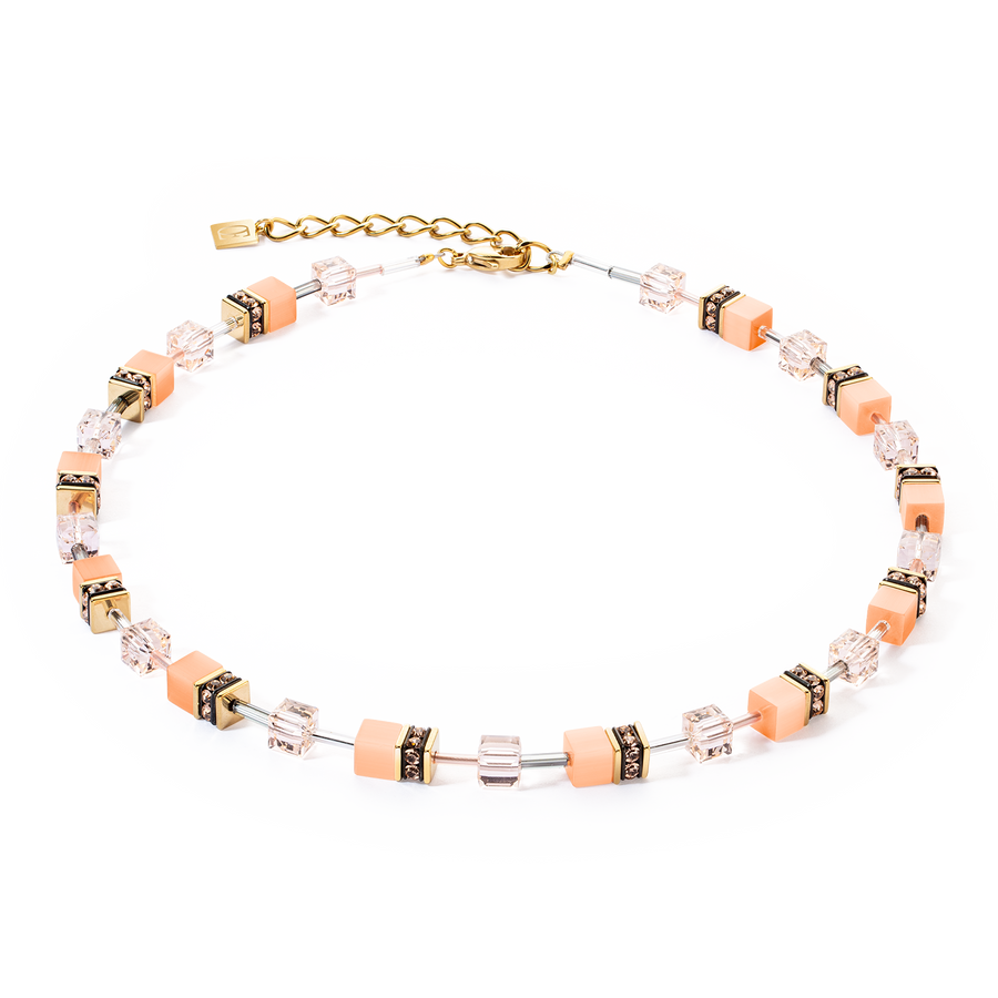 Collana GeoCUBE® Iconic Mono Oro Apricot Crush