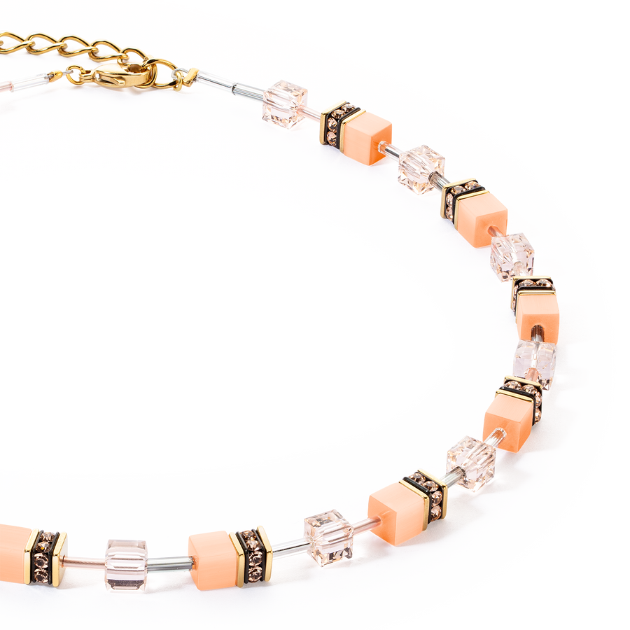 Collana GeoCUBE® Iconic Mono Oro Apricot Crush