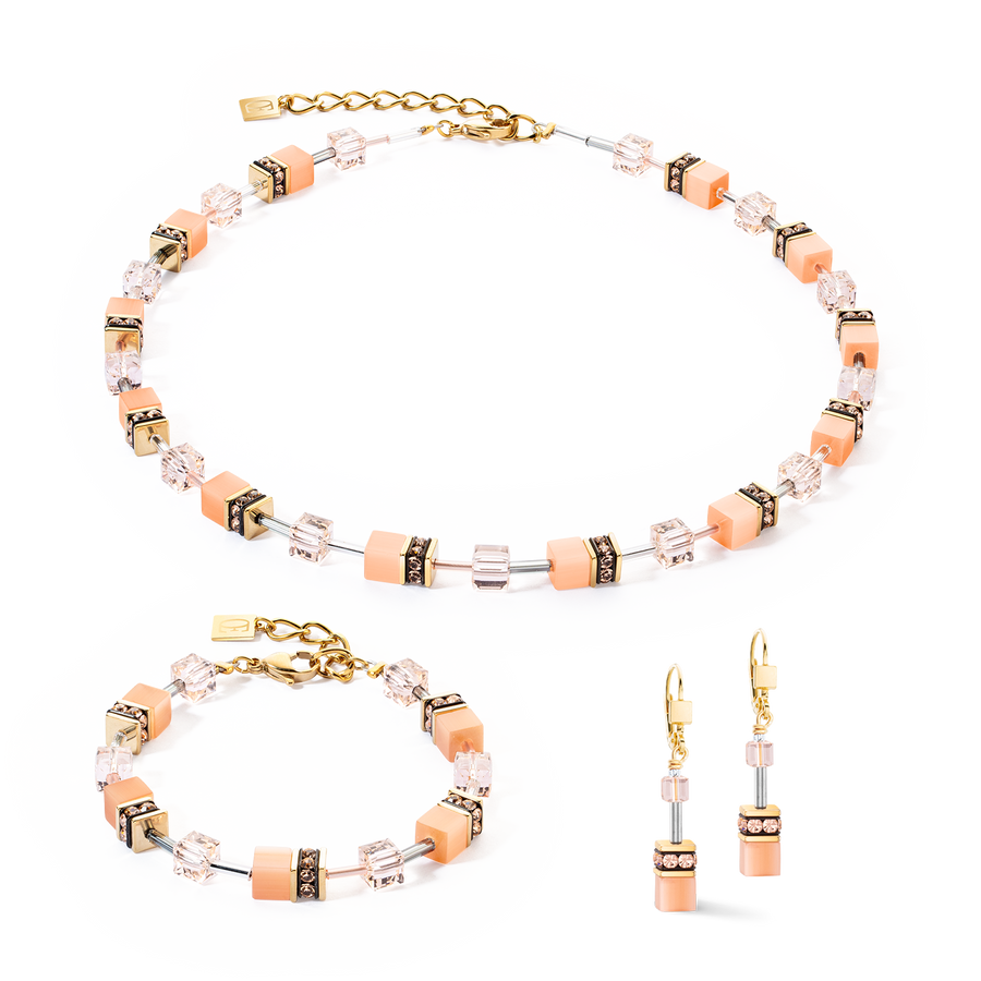 Collana GeoCUBE® Iconic Mono Oro Apricot Crush