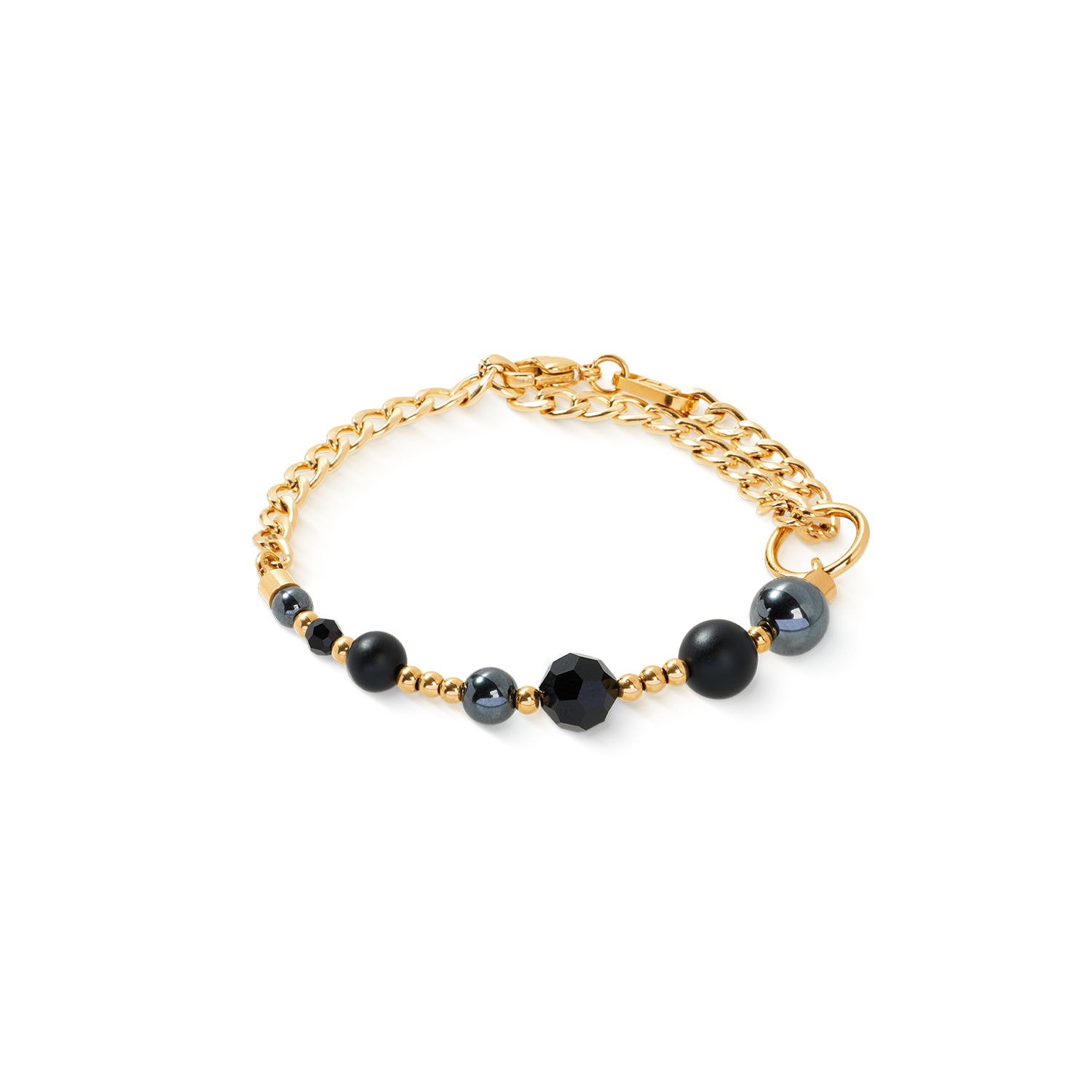 Bracciale Pure Spheres oro-nero