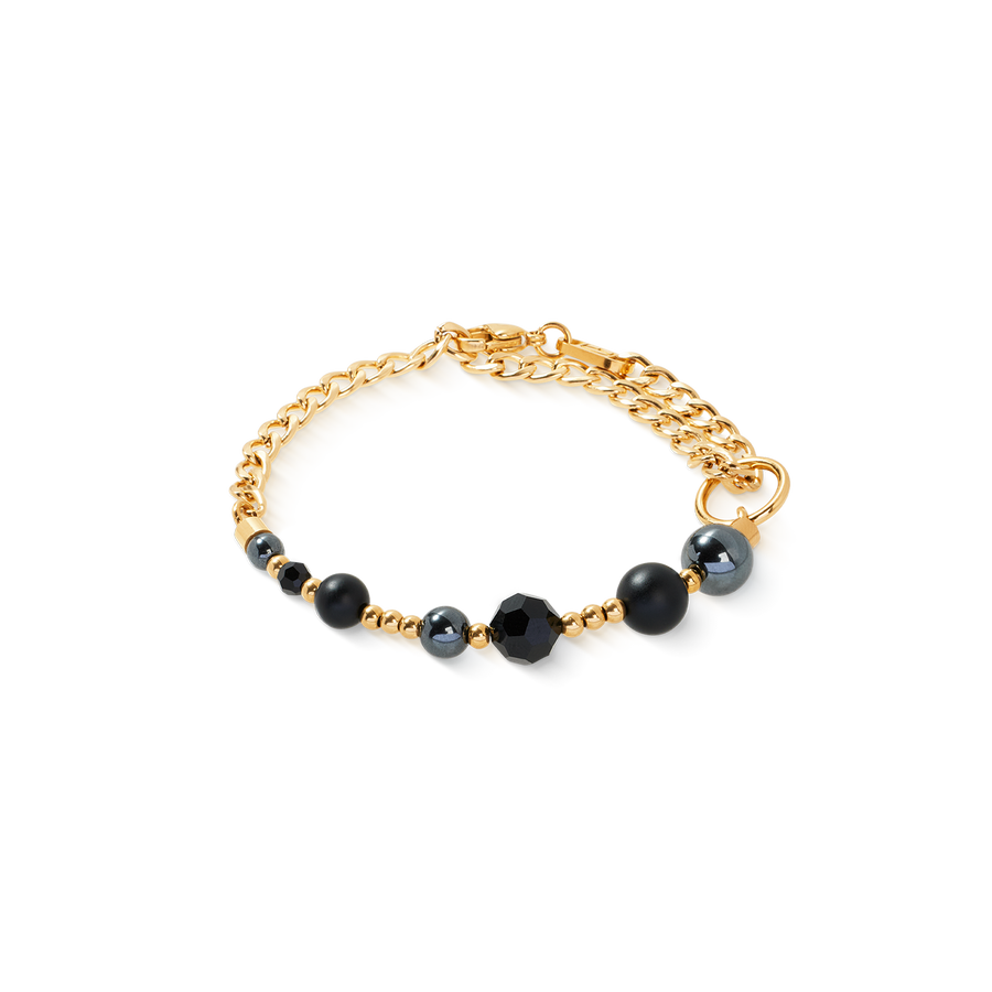 Bracciale Pure Spheres oro-nero