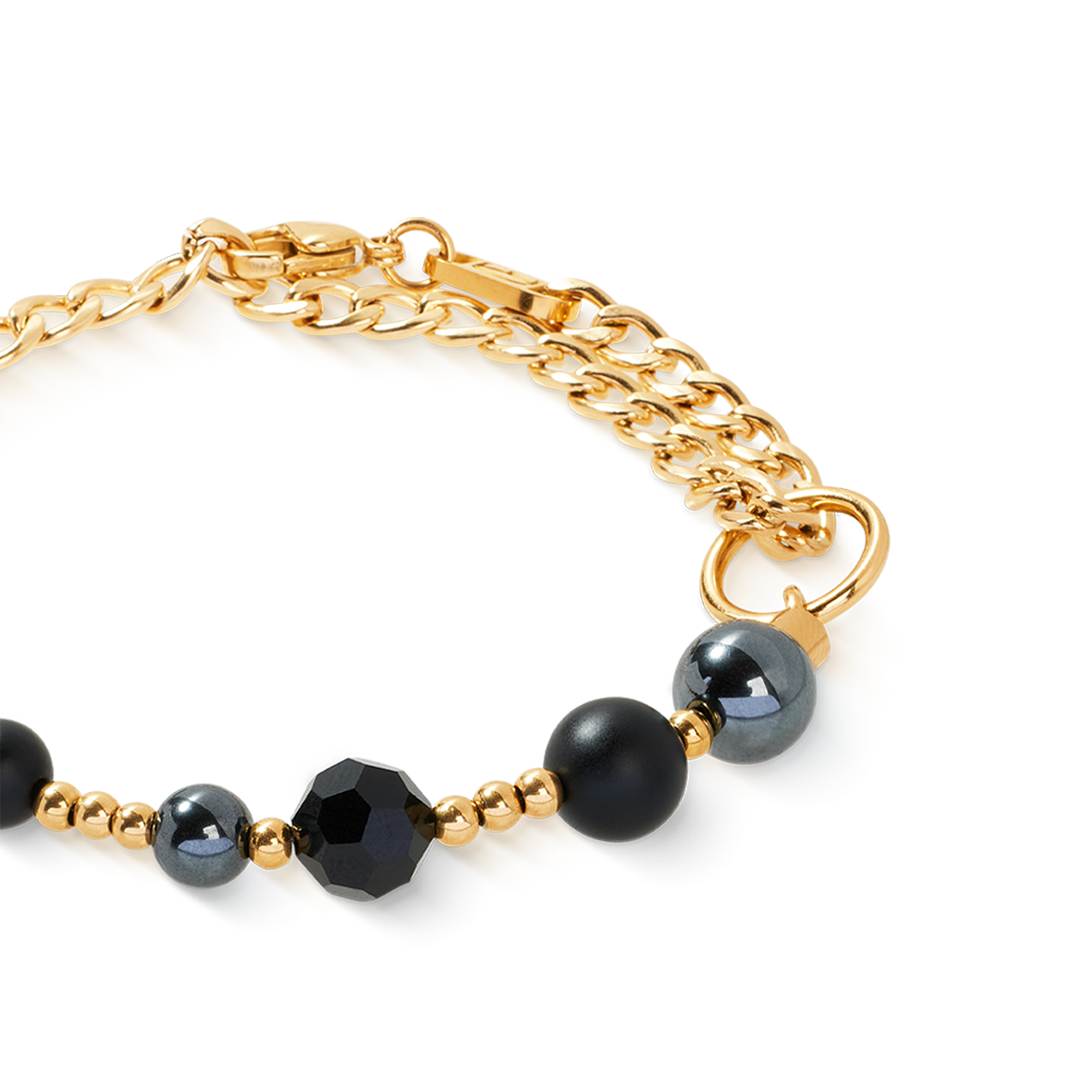 Bracciale Pure Spheres oro-nero