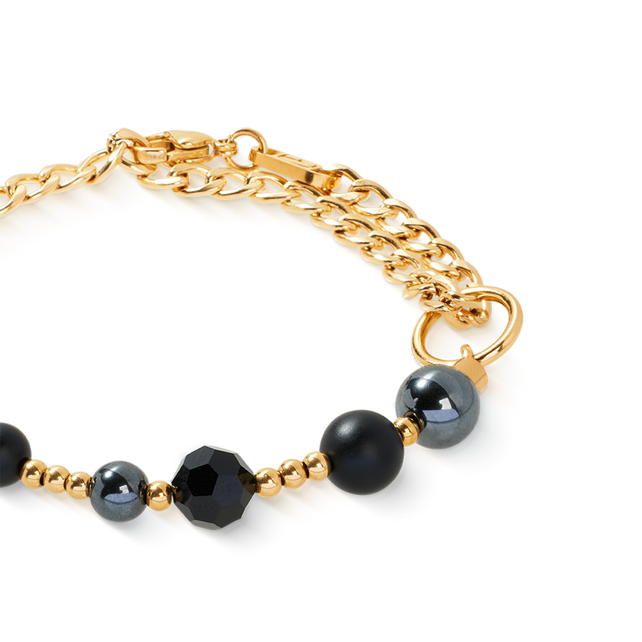 Bracciale Pure Spheres oro-nero