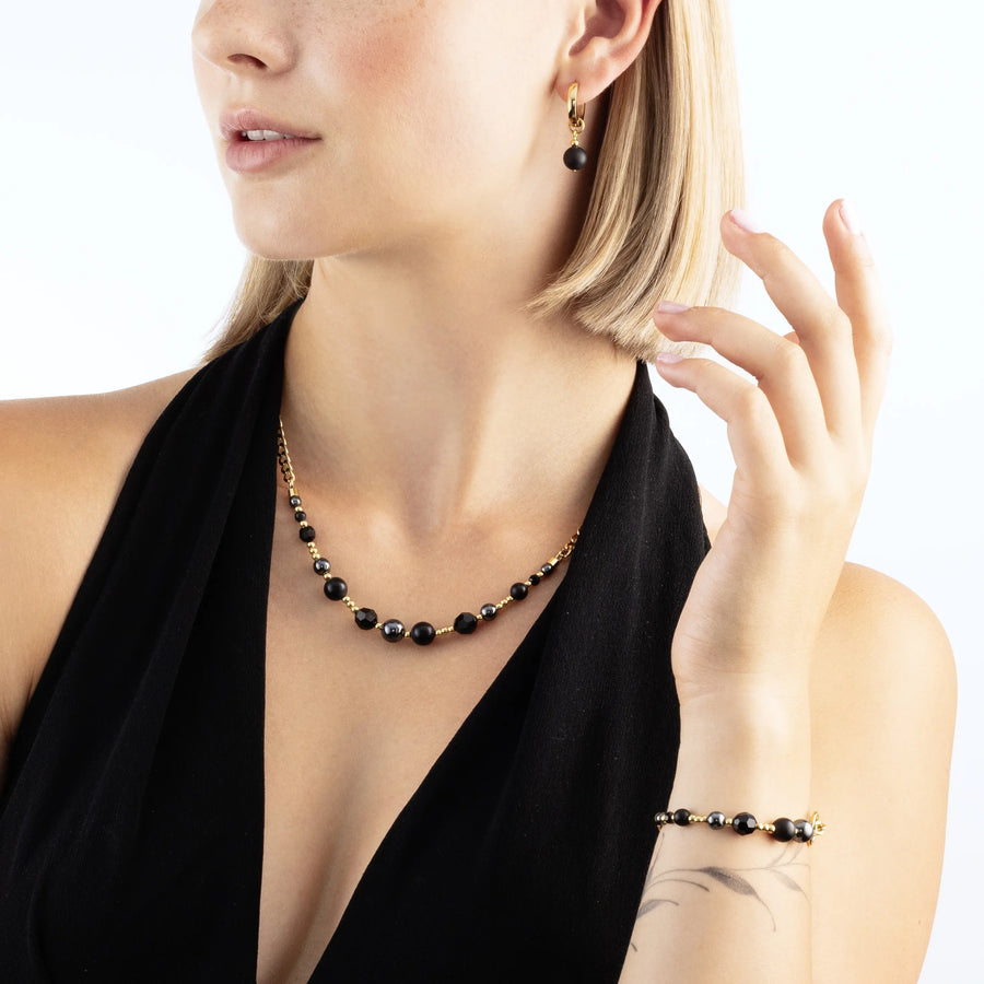 Bracciale Pure Spheres oro-nero