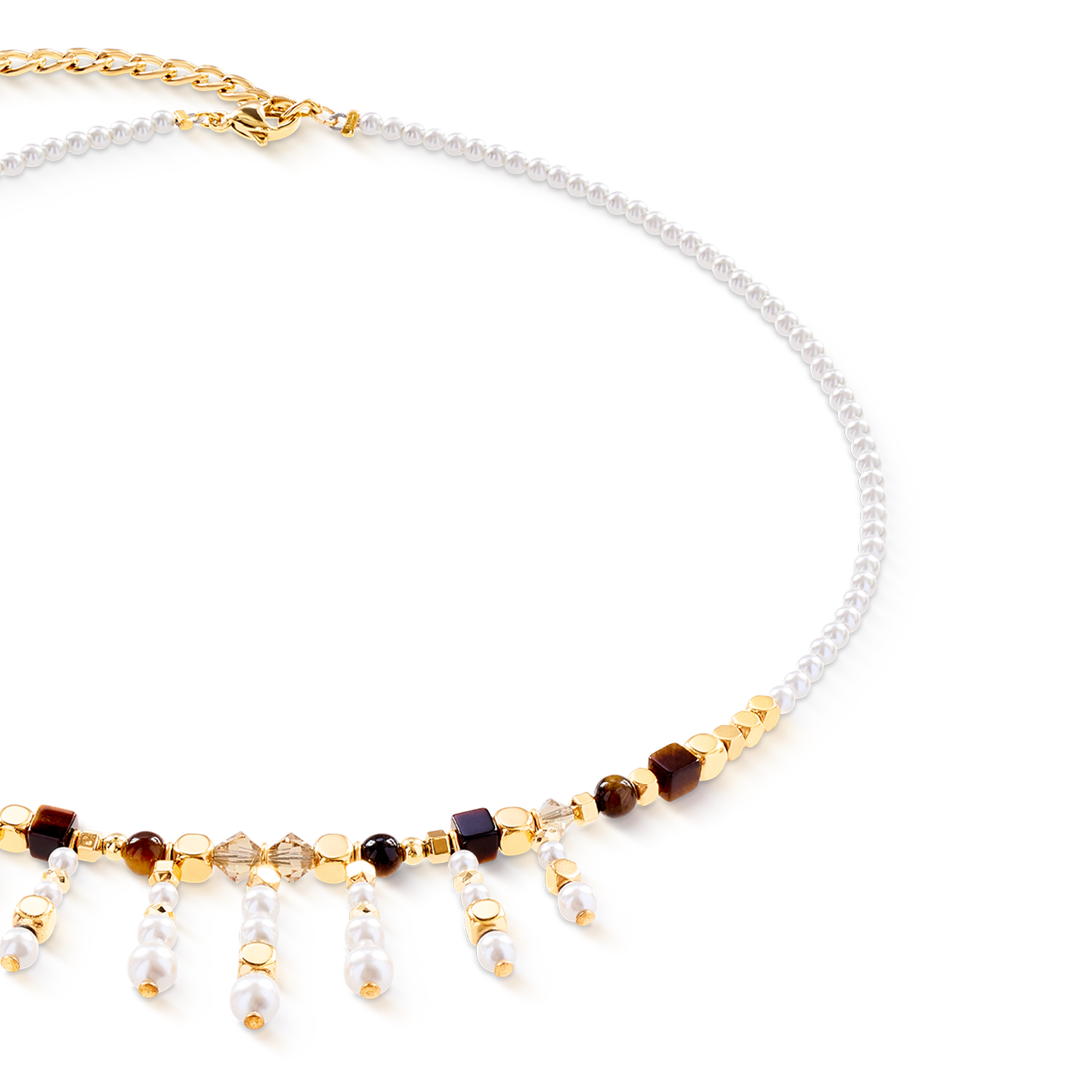 Collana Princess Sunray oro-marrone