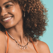 Collana Princess Sunray oro-marrone