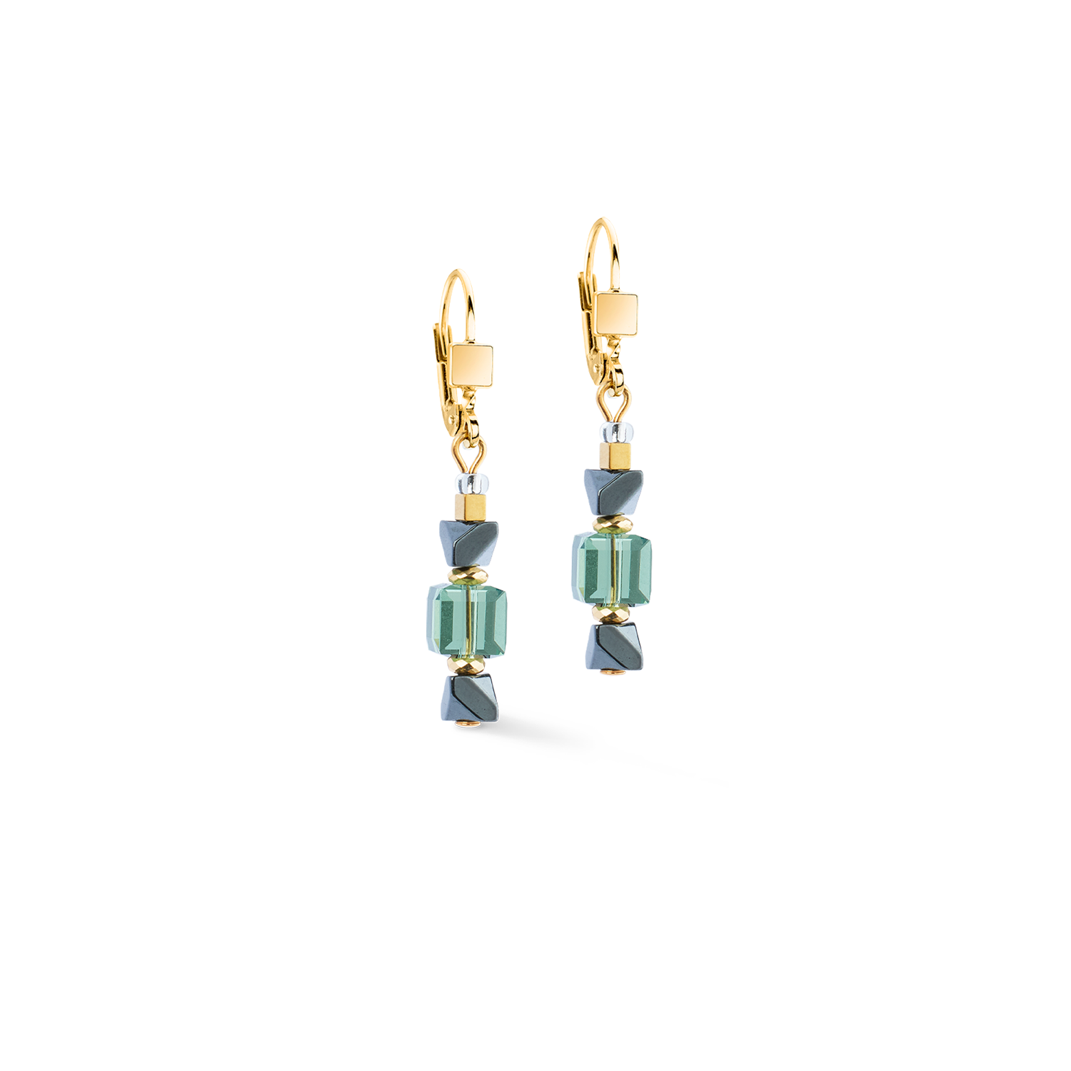 Orecchini Precious Shape Mix verde-turchese