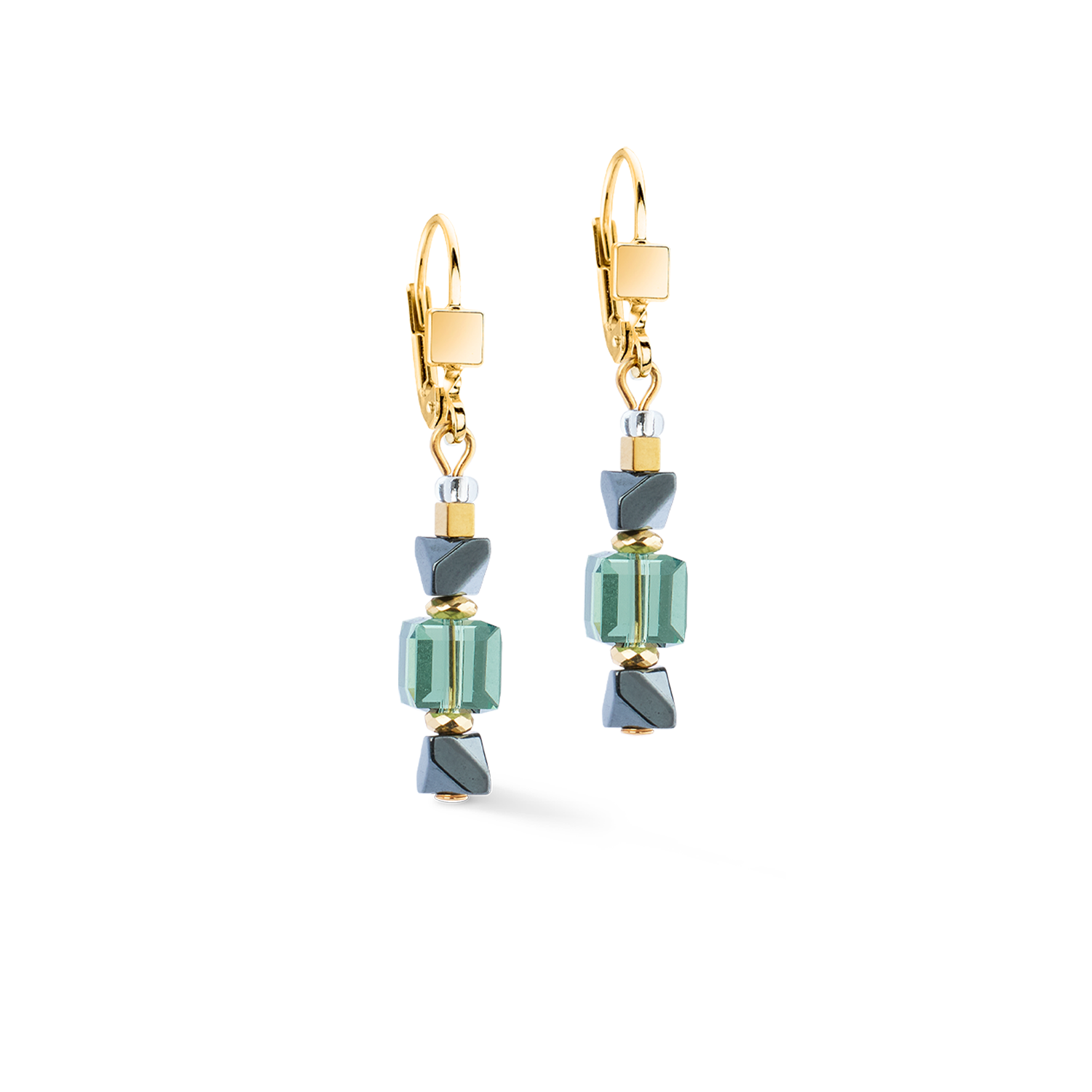 Orecchini Precious Shape Mix verde-turchese